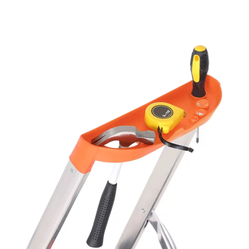 Cheap SONGMICS Aluleiter mit 6 Stufen