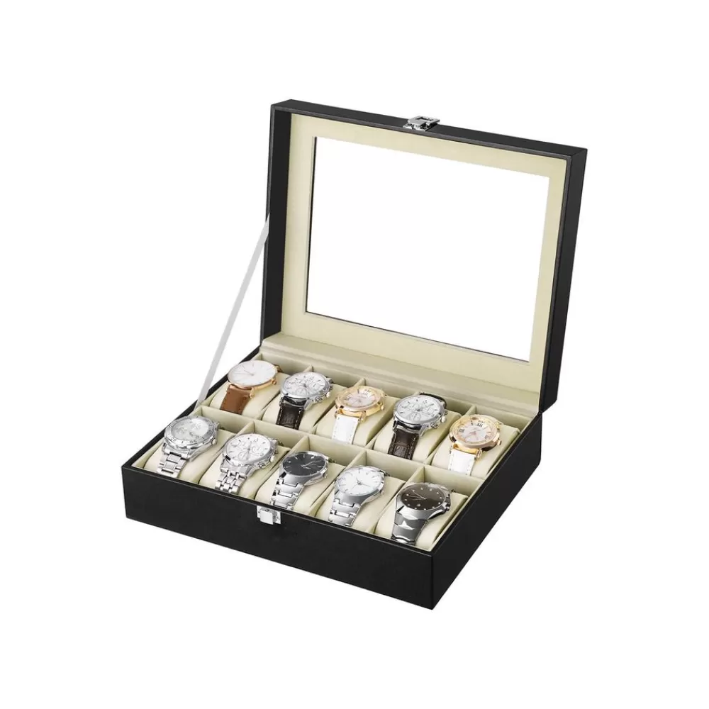 Cheap SONGMICS Aparte Uhrenbox für 10 Uhren