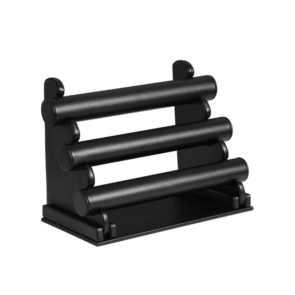 Cheap SONGMICS Armbandrollen Kunstleder Schwarz