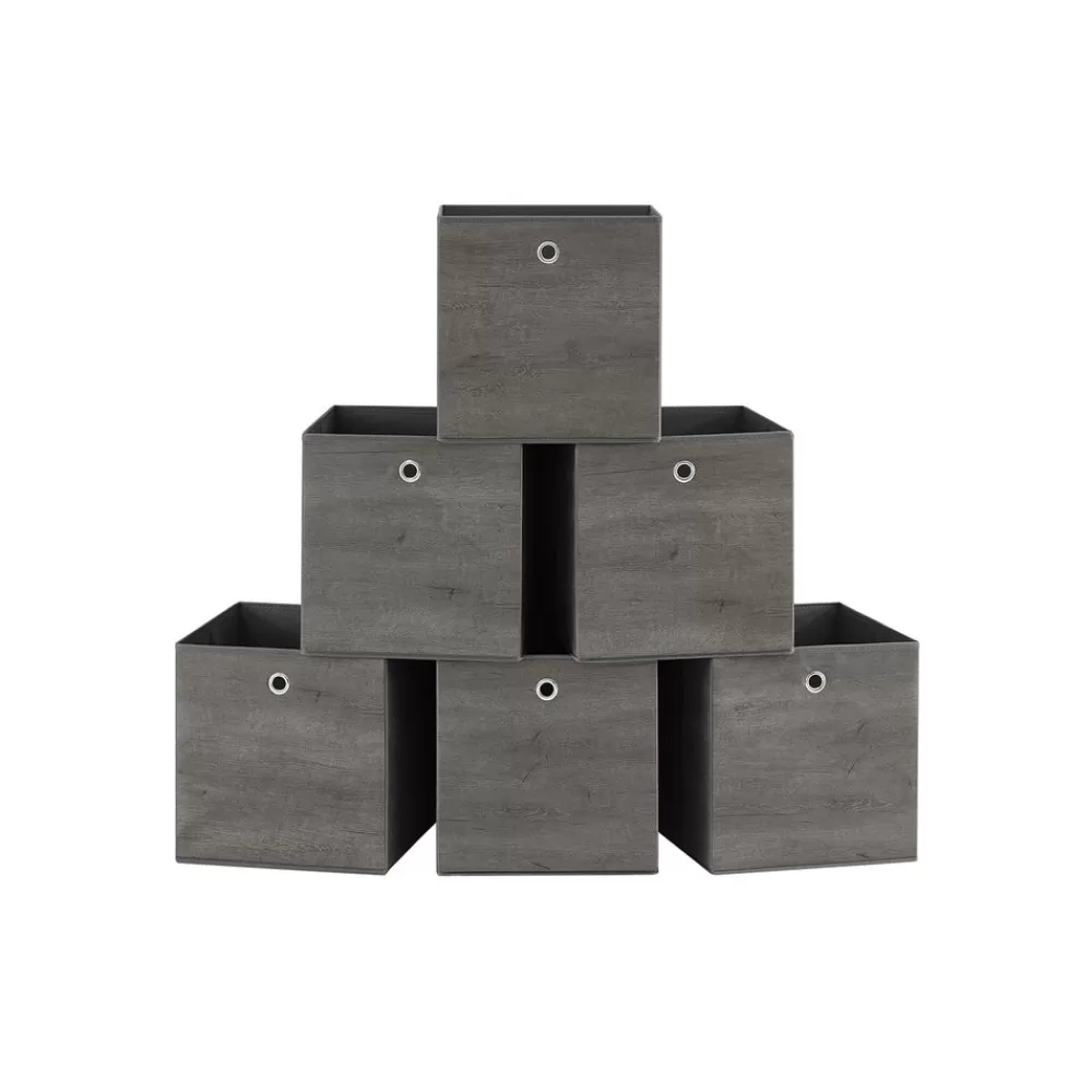 Flash Sale SONGMICS Aufbewahrungsbox 6er Set nebelgrau
