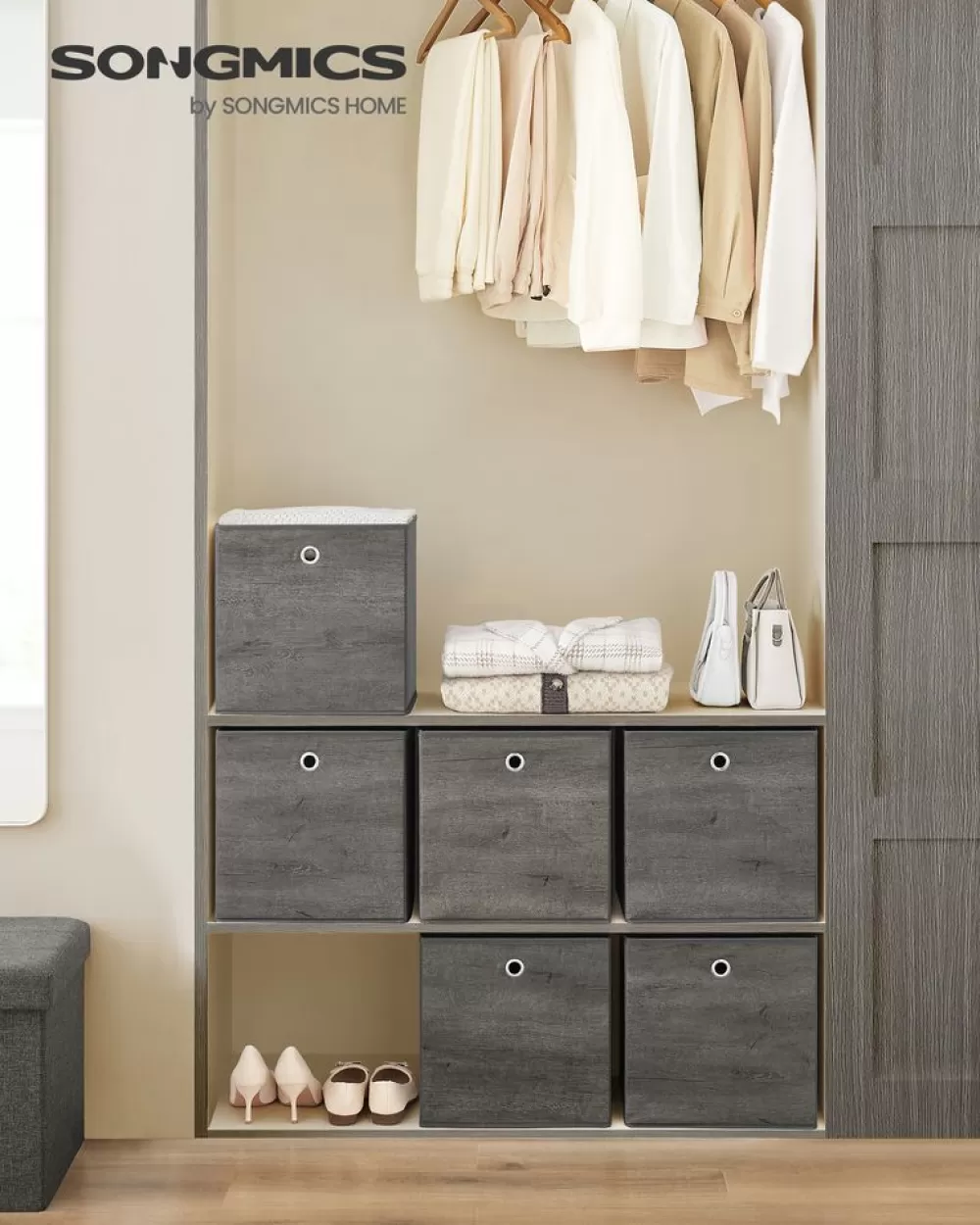 Flash Sale SONGMICS Aufbewahrungsbox 6er Set nebelgrau