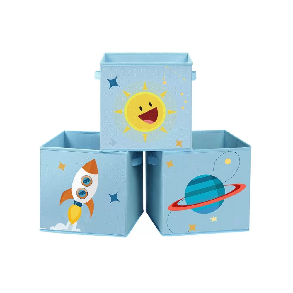 Fashion SONGMICS Aufbewahrungsboxen blau