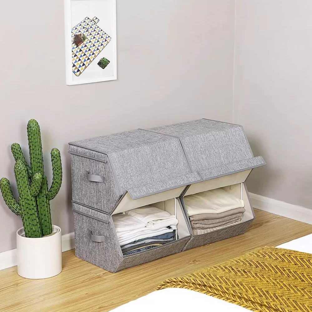 Cheap SONGMICS Aufbewahrungsboxen 4er Set