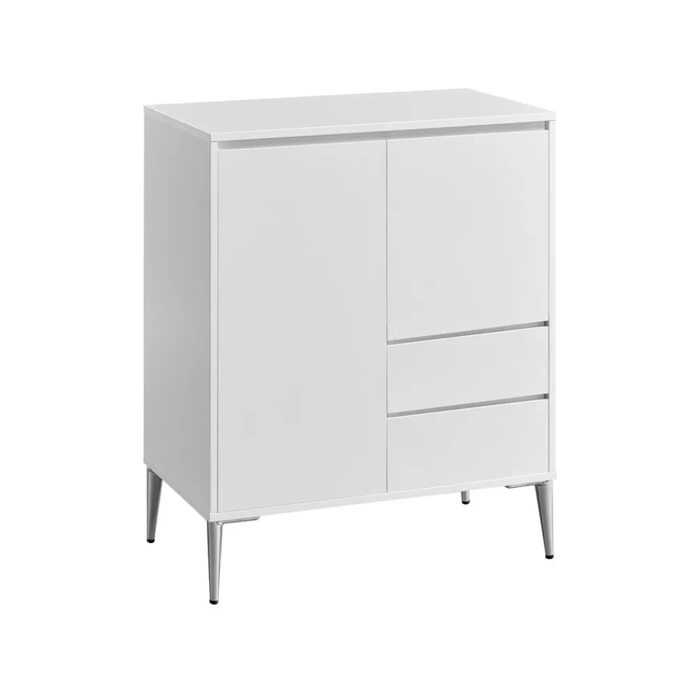 Flash Sale SONGMICS Aufbewahrungsschrank 2 Schubladen modern wolkenweiß