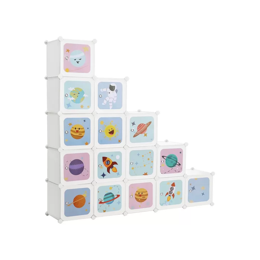 Discount SONGMICS Aufbewahrungsschrank für Kinder Weiβ