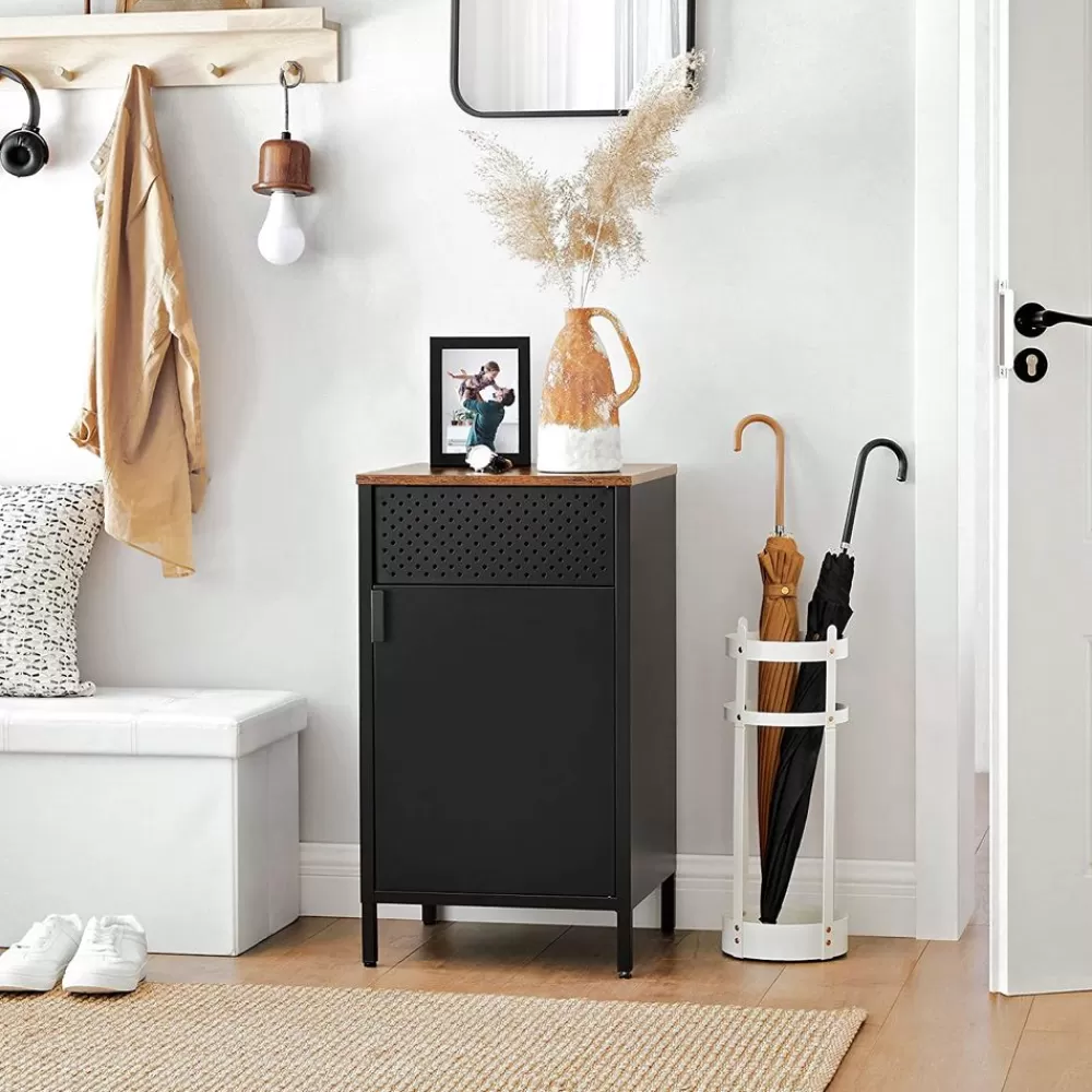 Sale SONGMICS Aufbewahrungsschrank klein vintagebraun-schwarz