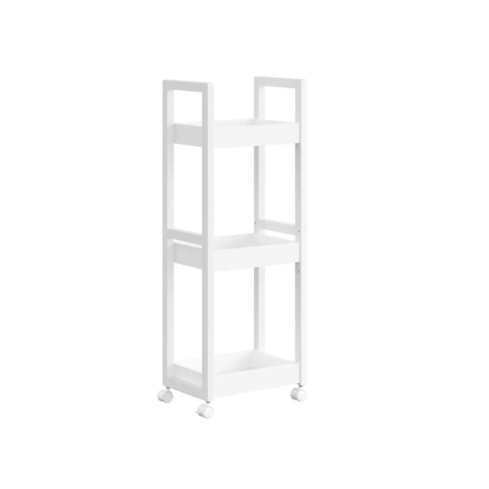 Flash Sale SONGMICS Badezimmerregal mit 3 Ebenen schmal platzsparend weiß