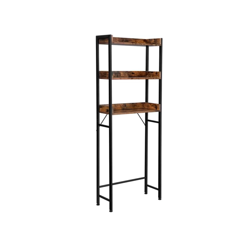 Clearance SONGMICS Badezimmerregal mit 3 offenen Ablagen