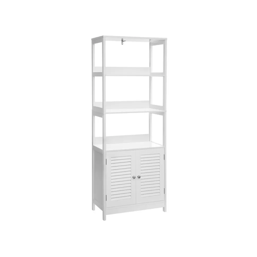 Discount SONGMICS Badezimmerschrank mattweiß