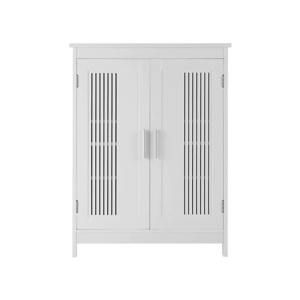 Clearance SONGMICS Badezimmerschrank Mattweiß