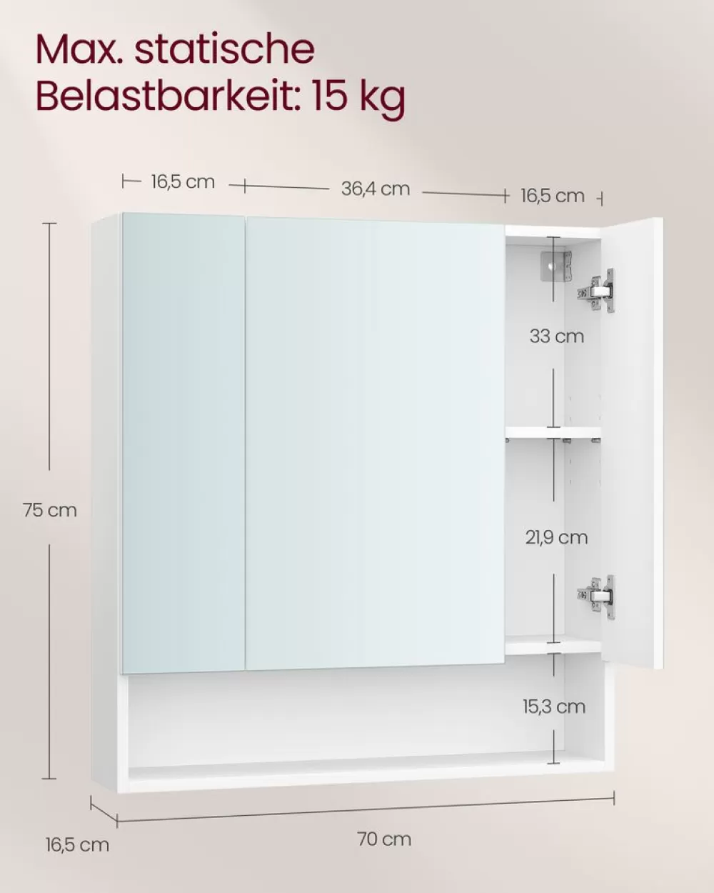 badezimmerschrank_mit__tren__x__x__cm_wolkenwei_5.webp Store SONGMICS Badezimmerschrank mit 3 Türen 16,5 x 70 x 75 cm wolkenweiß