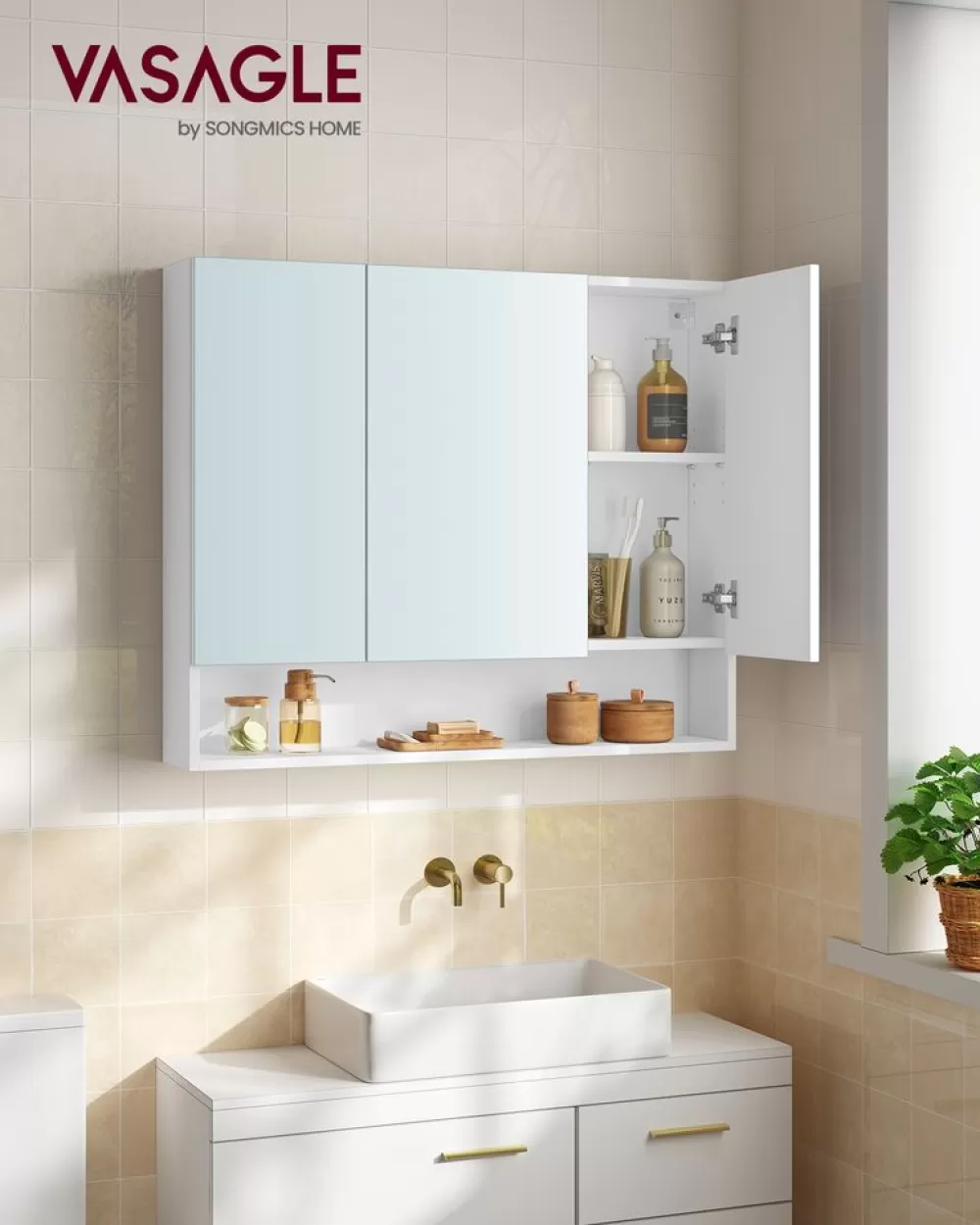 badezimmerschrank_mit__tren__x__x__cm_wolkenwei_8.webp Store SONGMICS Badezimmerschrank mit 3 Türen 16,5 x 70 x 75 cm wolkenweiß