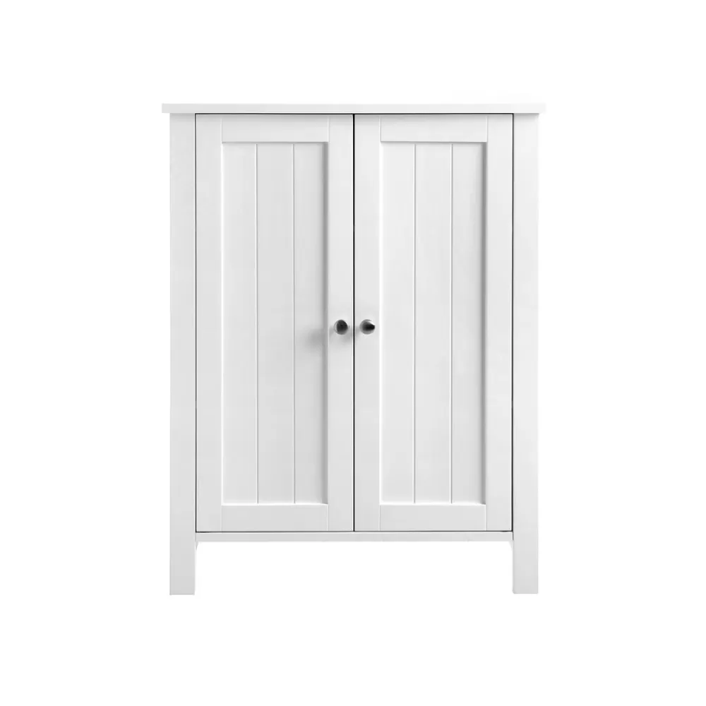 Cheap SONGMICS Badezimmerschrank mit Doppeltür