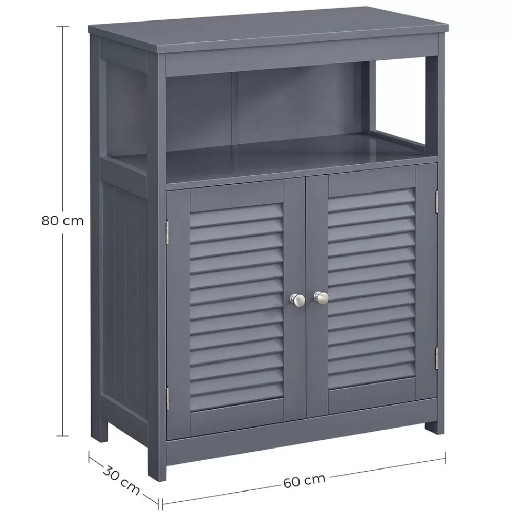 badezimmerschrank_mit_offenem_fach_15.webp Flash Sale SONGMICS Badezimmerschrank mit offenem Fach