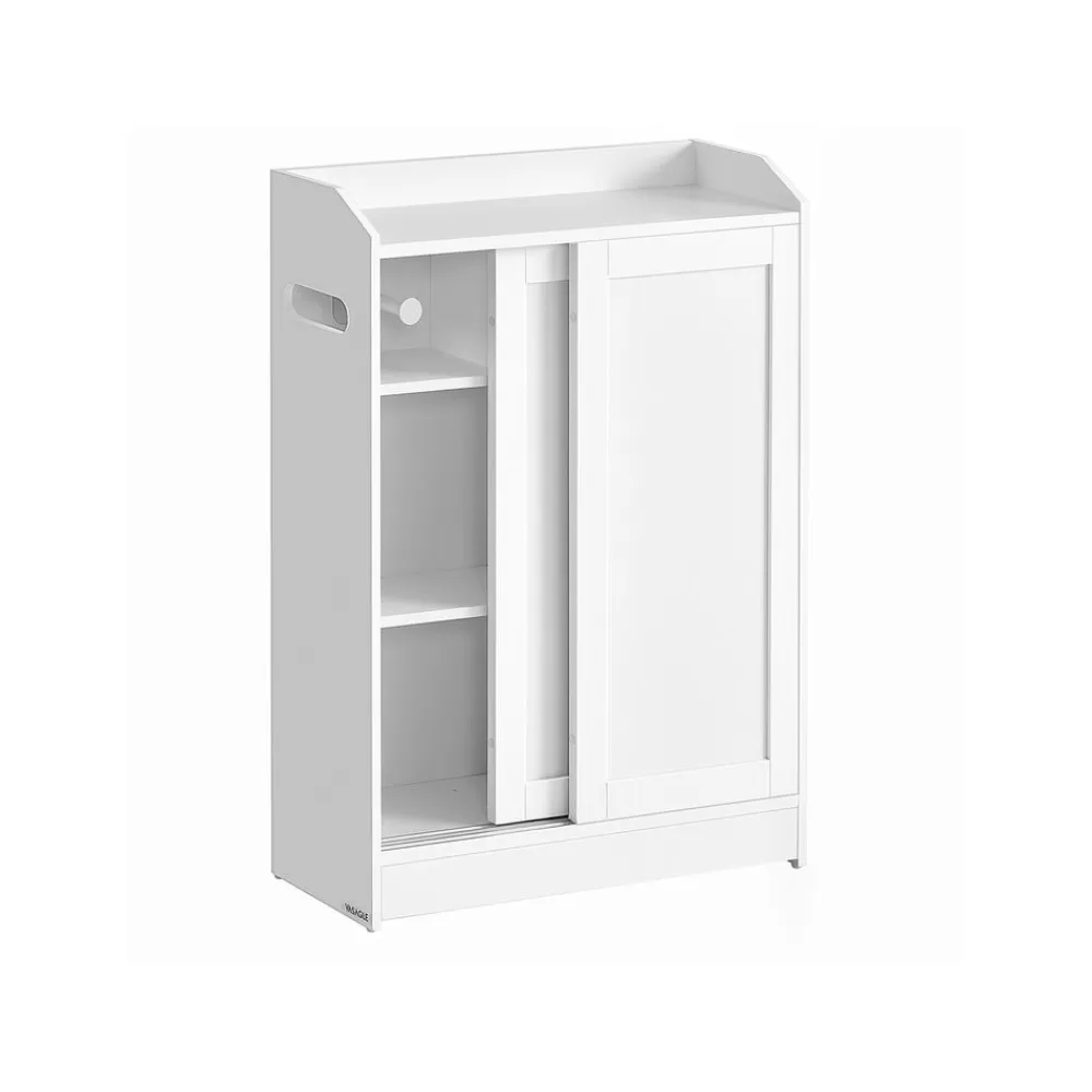 Discount SONGMICS Badezimmerschrank mit verstellbaren Einlegeböden wolkenweiß