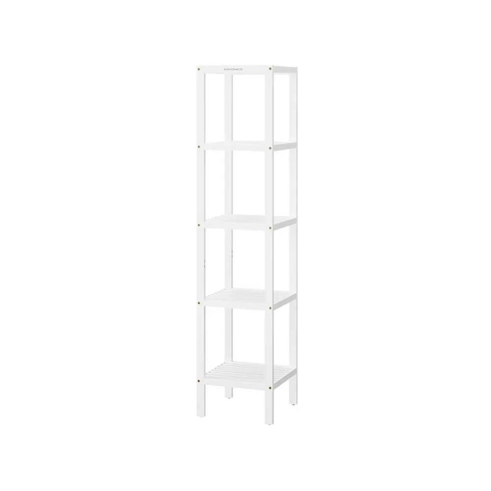 Best Sale SONGMICS Badregal schmal mit 5 Ebenen wolkenweiß