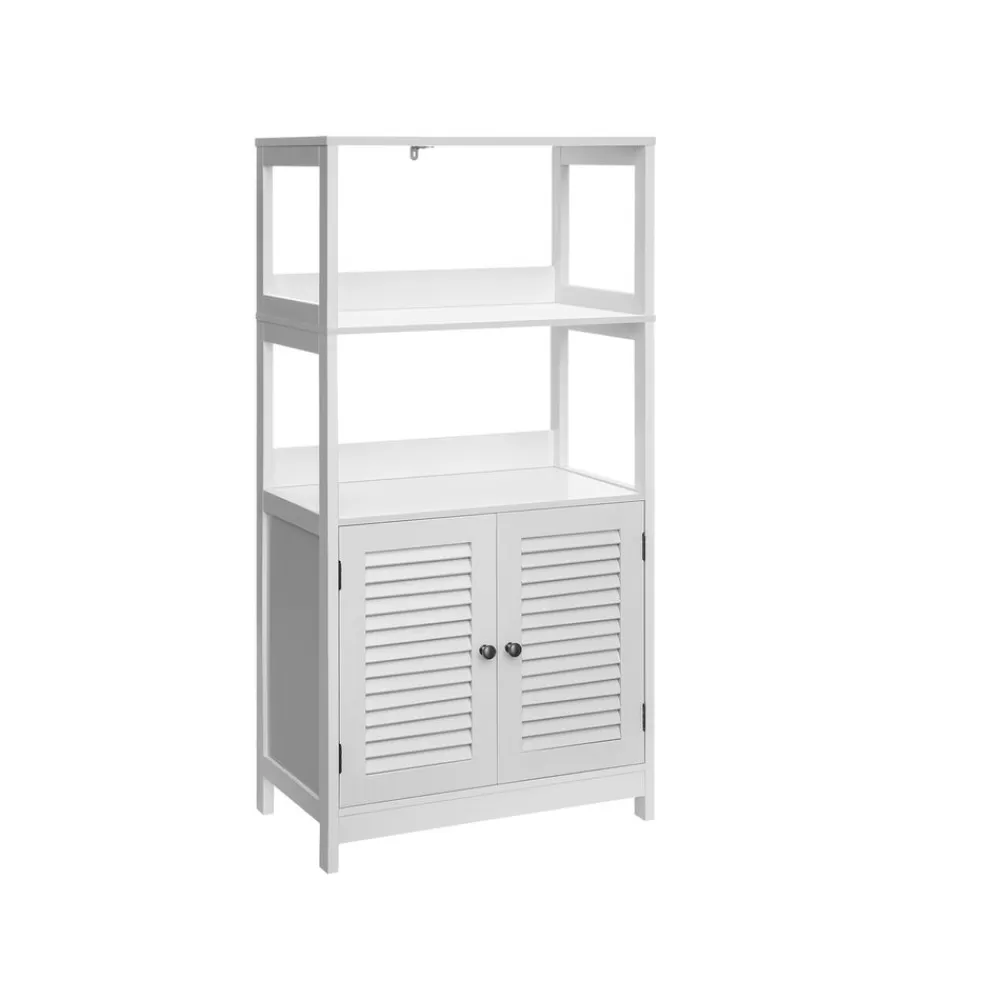 Sale SONGMICS Badschrank mit offenen Fächern Weiβ