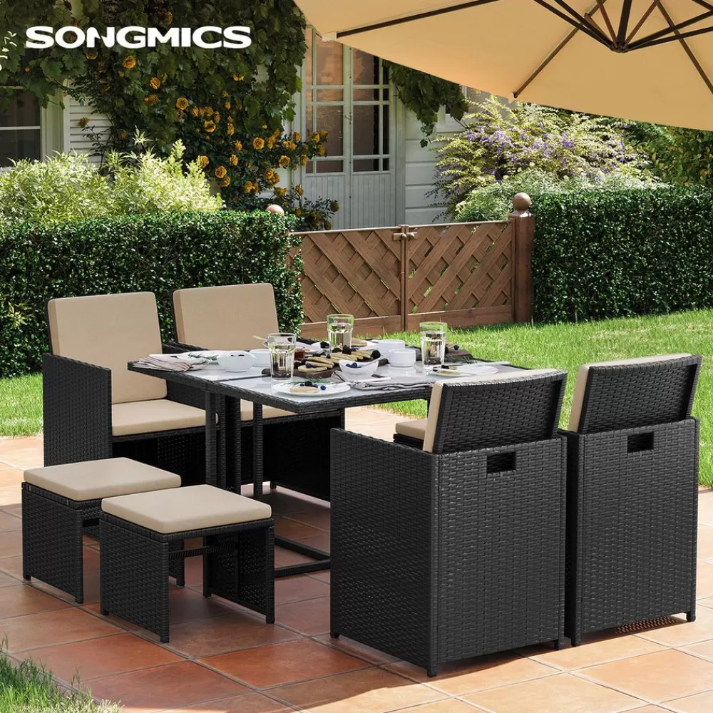 balkonmbelset_aus_perattan_10.webp Best SONGMICS Balkonmöbel-Set aus PE-Rattan