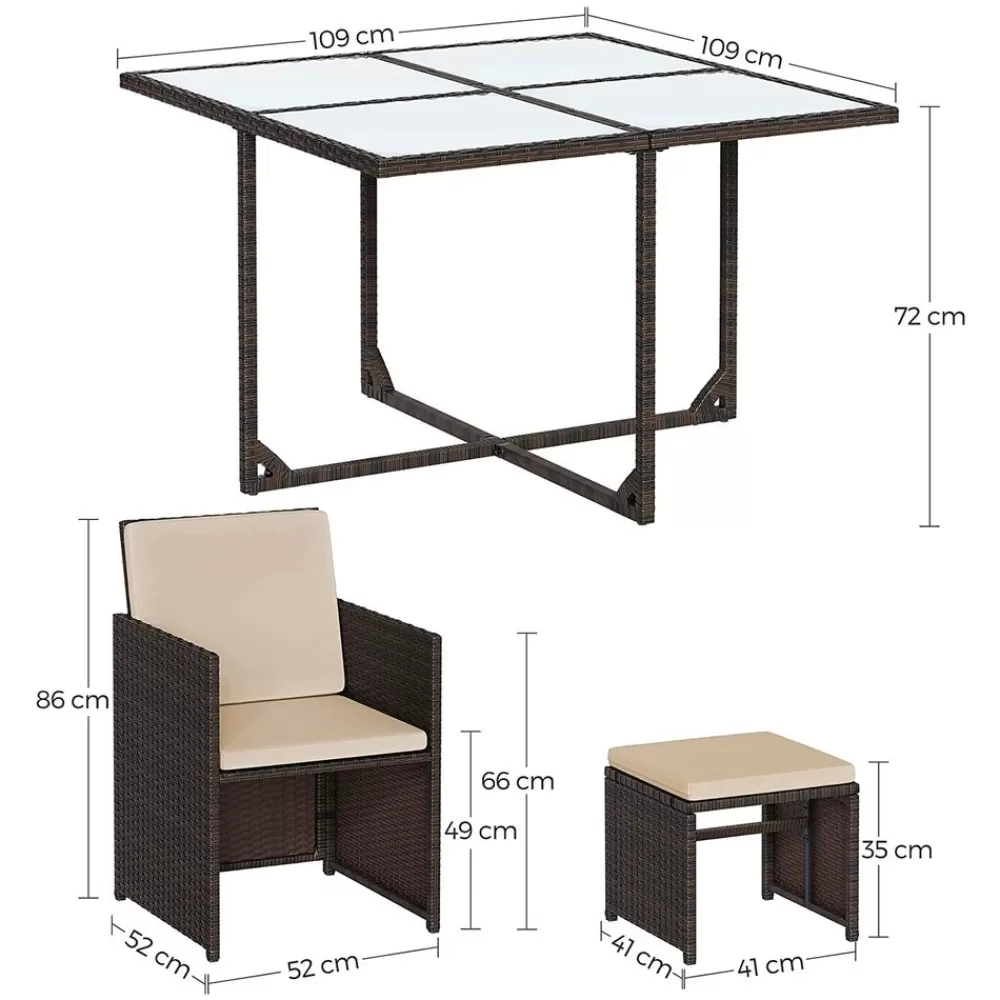 balkonmbelset_aus_perattan_8.webp Best SONGMICS Balkonmöbel-Set aus PE-Rattan