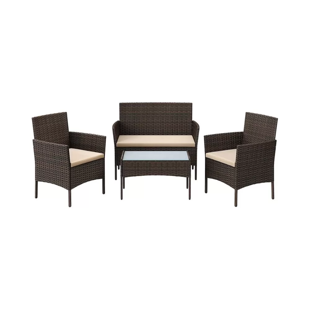 Fashion SONGMICS Balkonmöbel-Set 4-teilig
