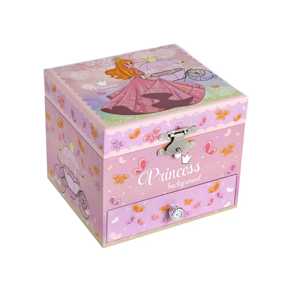 Store SONGMICS Ballerina Spieldose für Kinder Pink