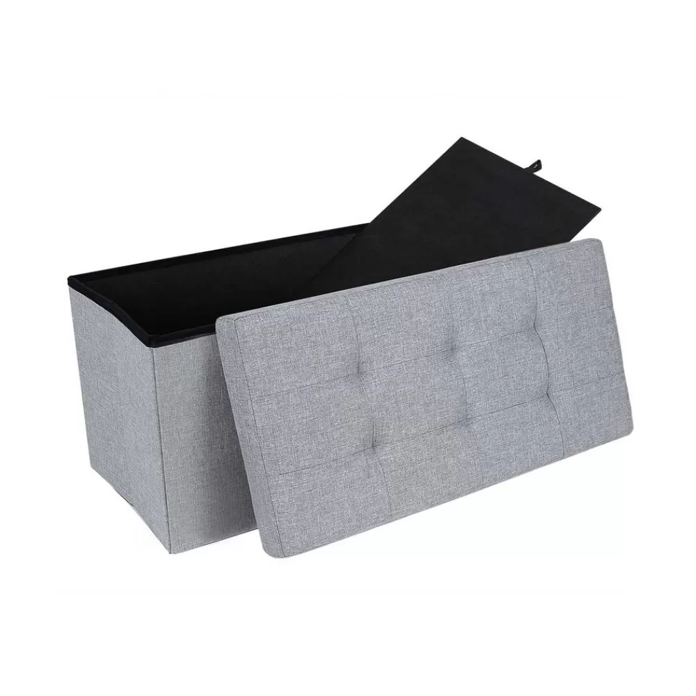 Cheap SONGMICS Bank mit Stauraum 76 cm Hellgrau
