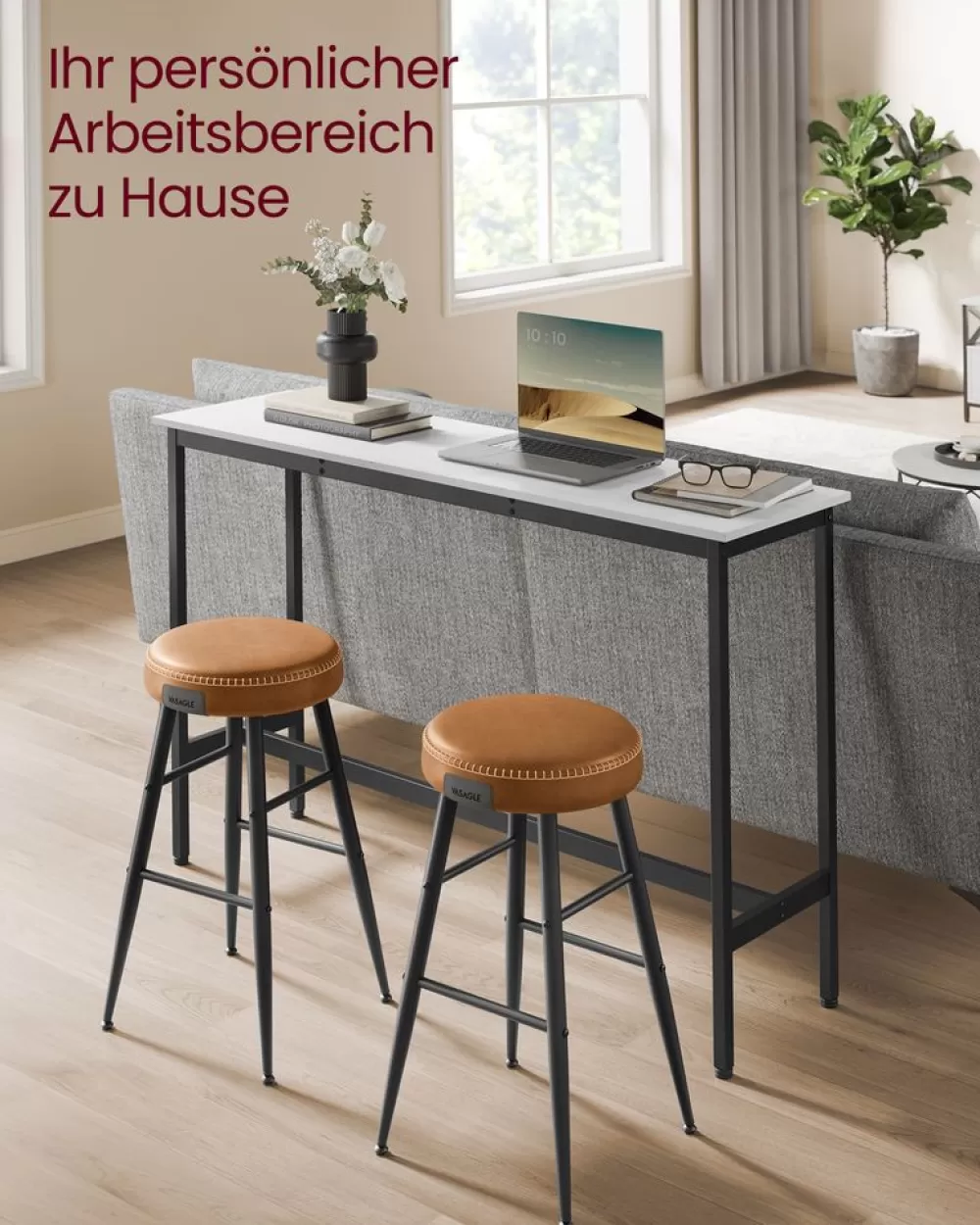 bar_table_xxcm_schwarz_10.webp Sale SONGMICS Bar Table 40x40x90cm Schwarz
