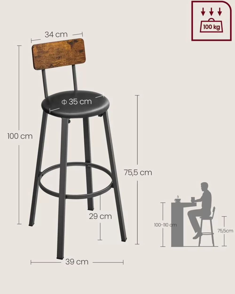 barhocker_6.webp Outlet SONGMICS Barhocker