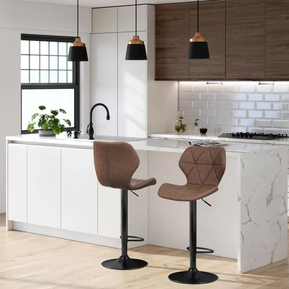 Discount SONGMICS Barhocker dunkelbraun