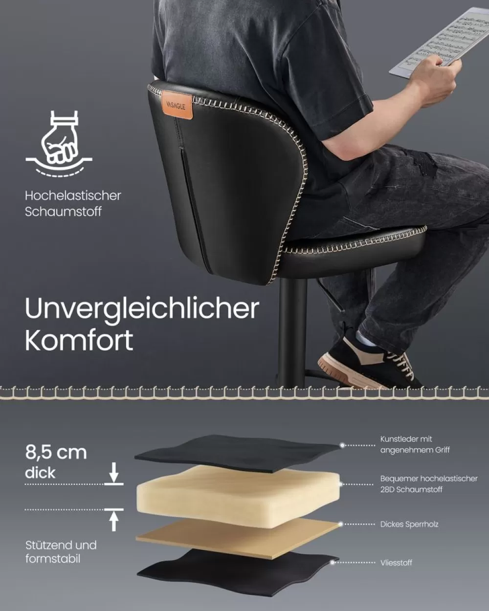 barhocker_er_set_drehbar_mit_rckenlehne_tintenschwarz_2.webp Cheap SONGMICS Barhocker 2er Set drehbar mit Rückenlehne tintenschwarz
