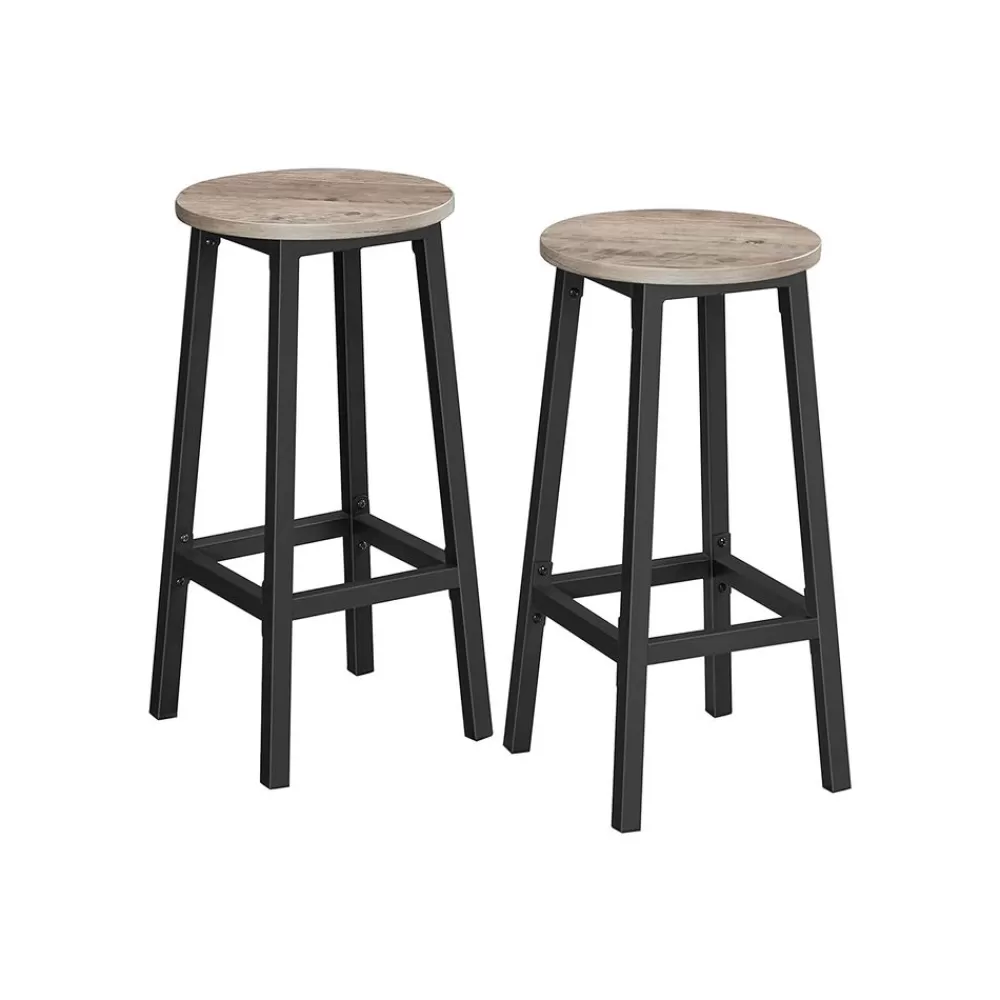 Best Sale SONGMICS Barhocker 2er Set Greige-Schwarz
