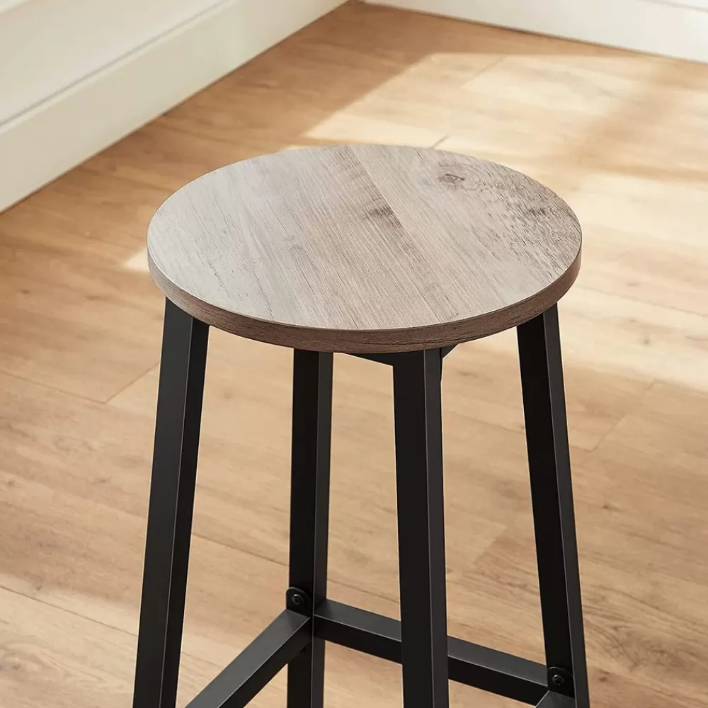 barhocker_er_set_greigeschwarz_4.webp Best Sale SONGMICS Barhocker 2er Set Greige-Schwarz