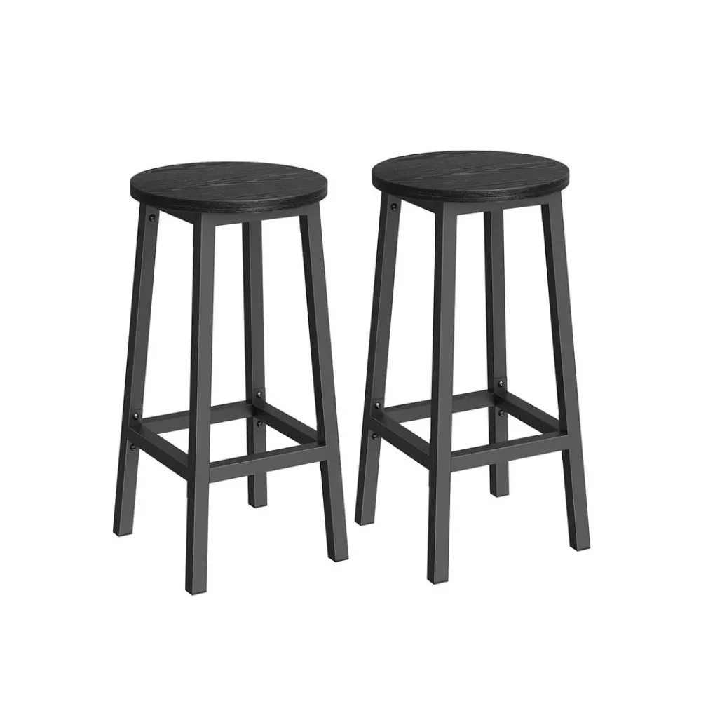 barhocker_er_set_greigeschwarz_7.webp Best Sale SONGMICS Barhocker 2er Set Greige-Schwarz
