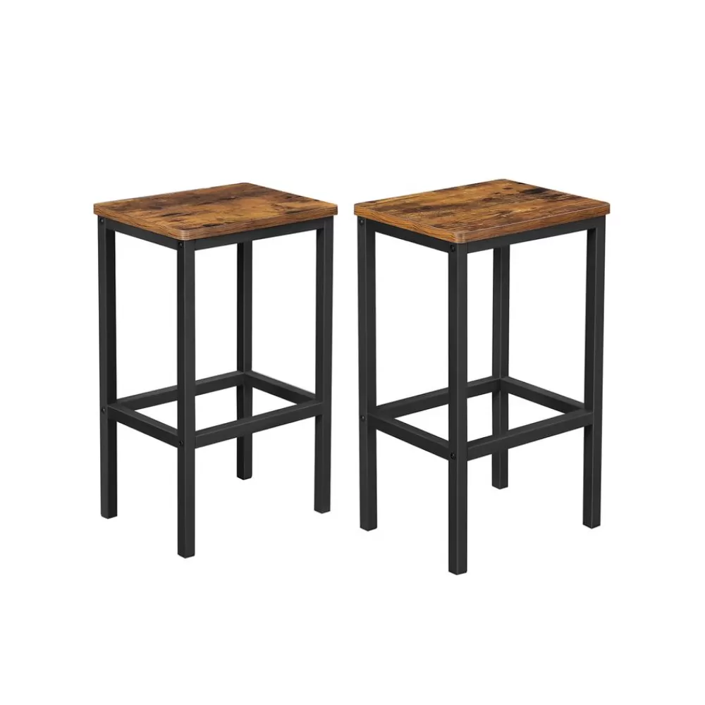 Outlet SONGMICS Barhocker 2er Set Industriestil