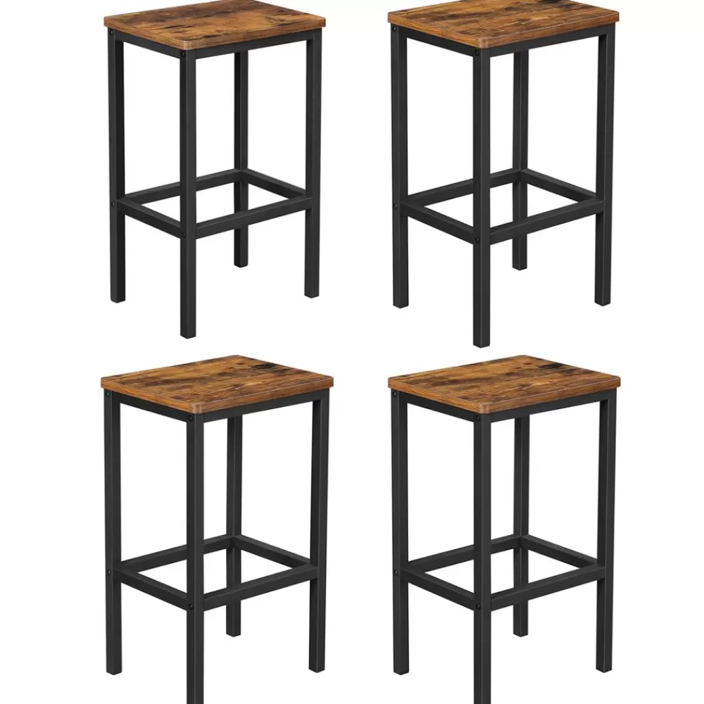 Outlet SONGMICS Barhocker 2er Set Industriestil