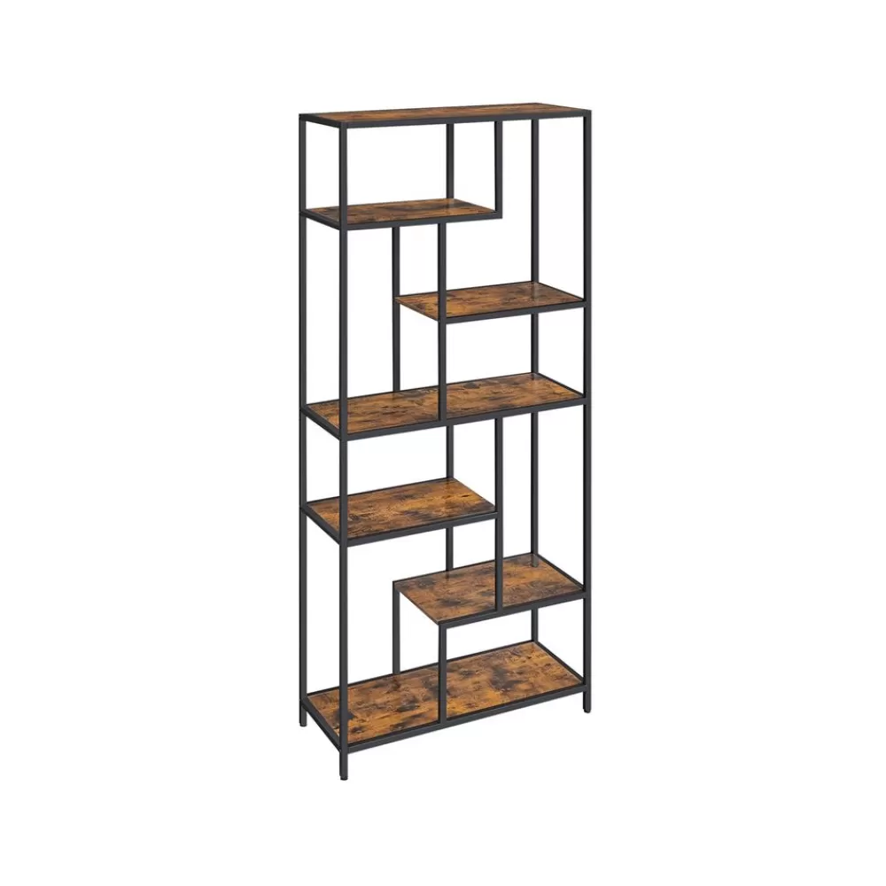 Flash Sale SONGMICS Bücherregal 180 cm hoch vintagebraun-schwarz