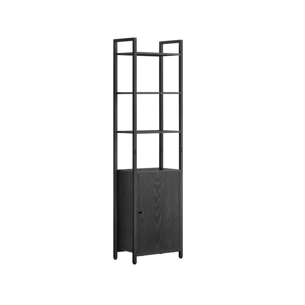 Flash Sale SONGMICS Bücherregal 24 x 40 x 159,5 cm ebenholzschwarz-tintenschwarz