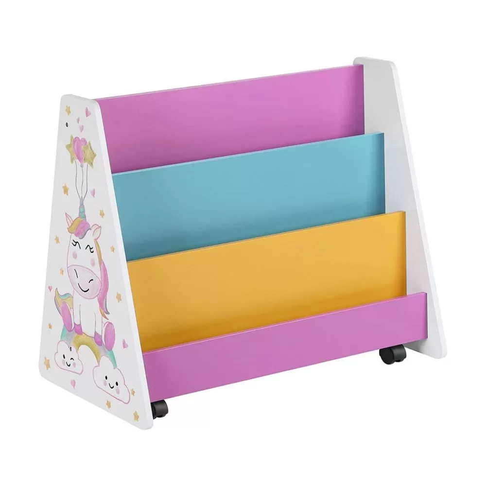 Cheap SONGMICS Bücherregal für Kinder weiß, blau, pink, gelb und schwarz