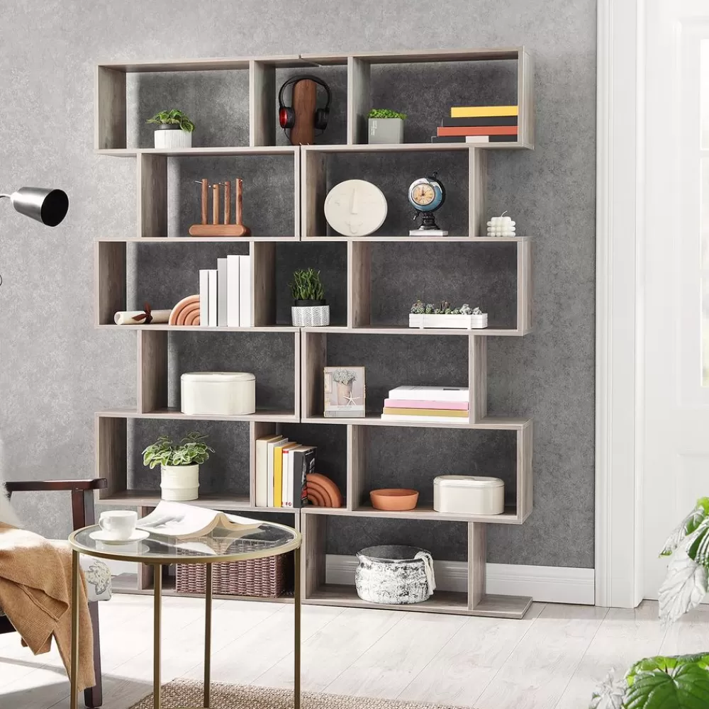 Clearance SONGMICS Bücherregal Greige