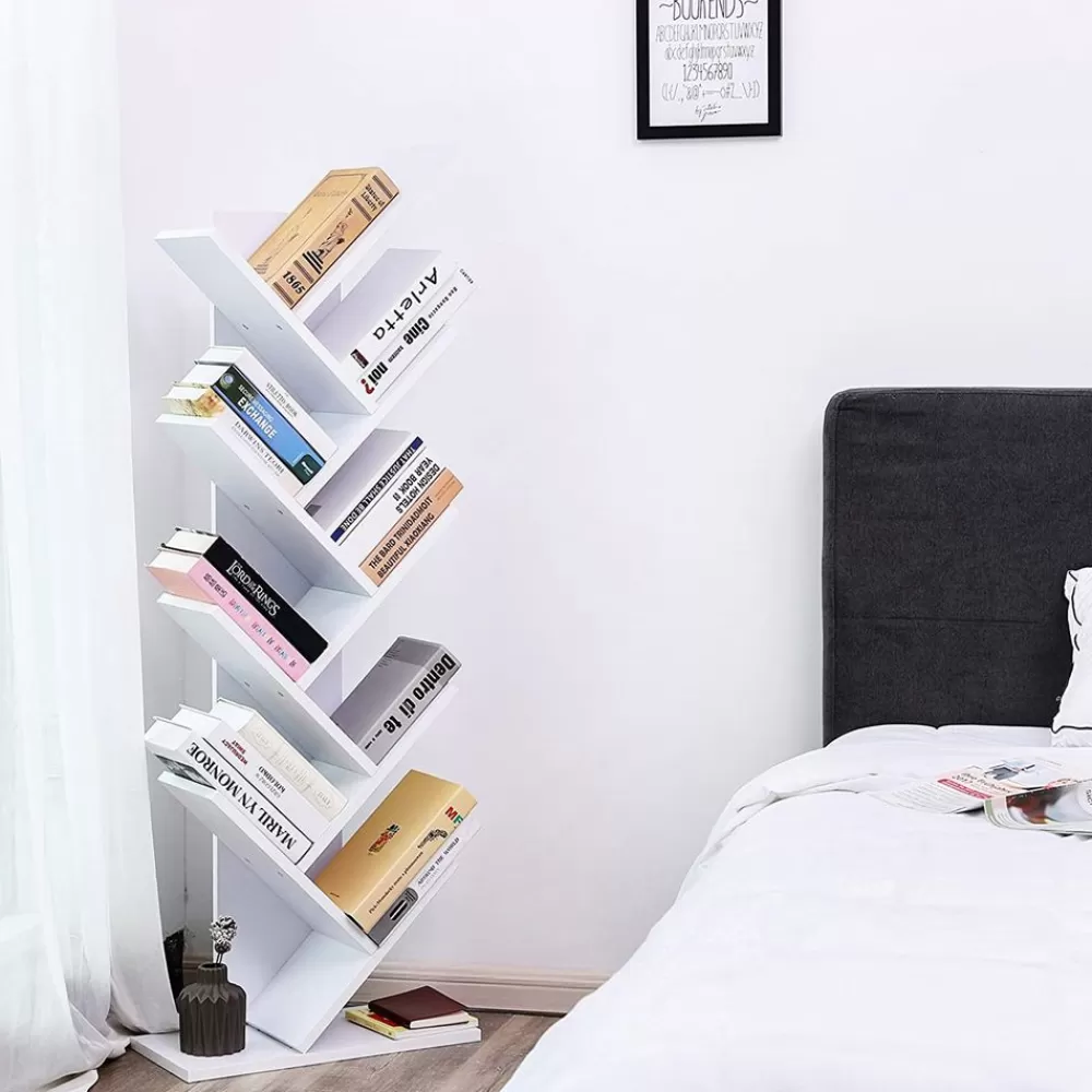bcherregal_in_baumform__fcher_8.webp Best Sale SONGMICS Bücherregal in Baumform 8 Fächer