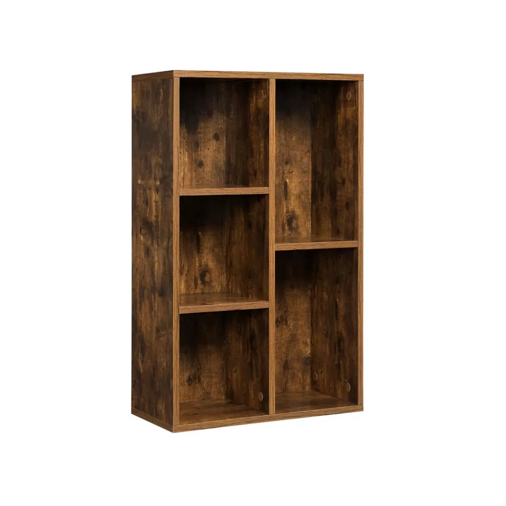 Cheap SONGMICS Bücherregal mit 5 Fächern vintagebraun-schwarz