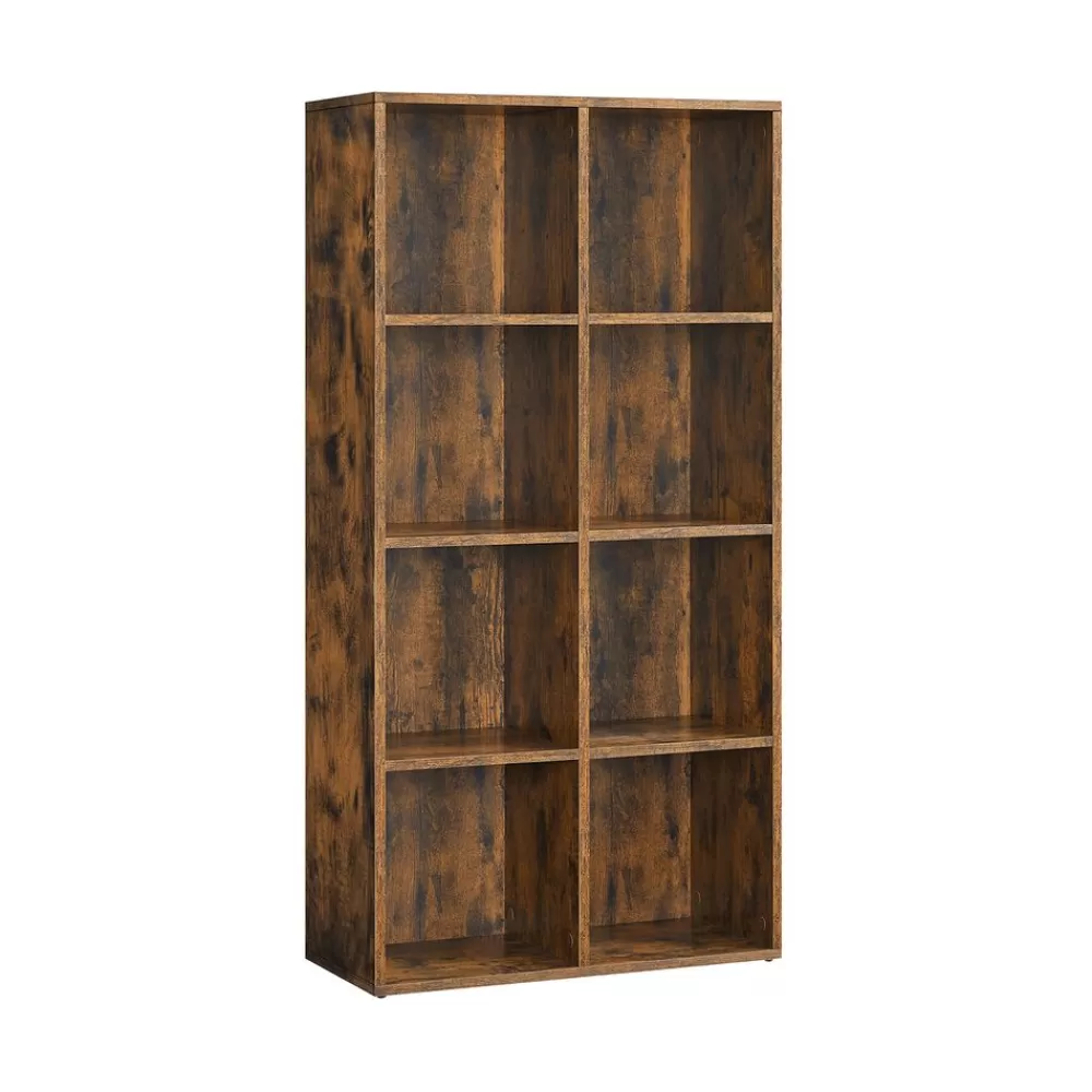 Hot SONGMICS Bücherregal mit 8 Fächern Vintagebraun
