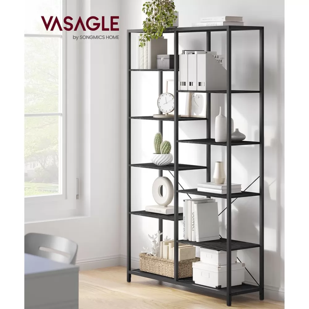 bcherregal_mit_offenen_fchern_10.webp Online SONGMICS Bücherregal mit offenen Fächern