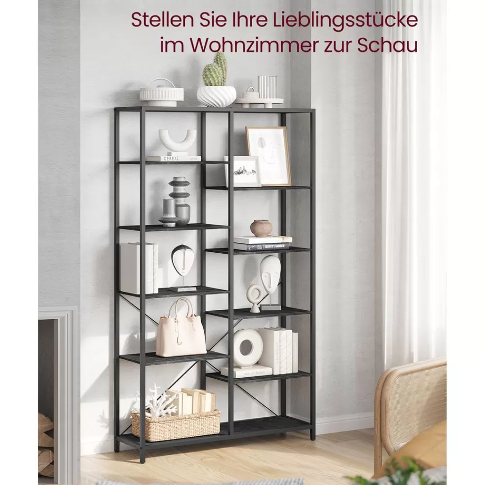 bcherregal_mit_offenen_fchern_11.webp Online SONGMICS Bücherregal mit offenen Fächern