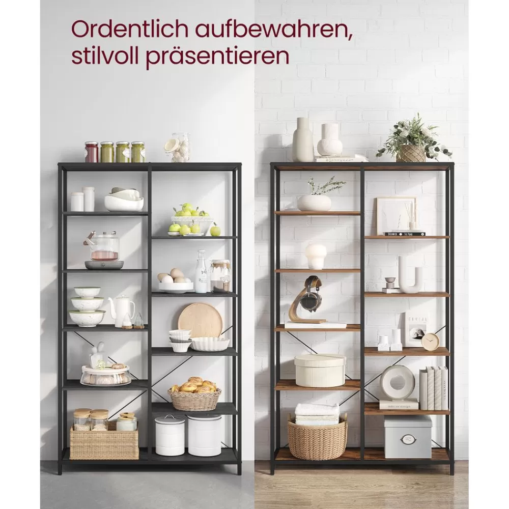 bcherregal_mit_offenen_fchern_17.webp Online SONGMICS Bücherregal mit offenen Fächern