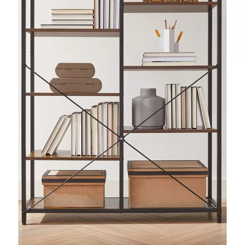 bcherregal_mit_offenen_fchern_3.webp Online SONGMICS Bücherregal mit offenen Fächern