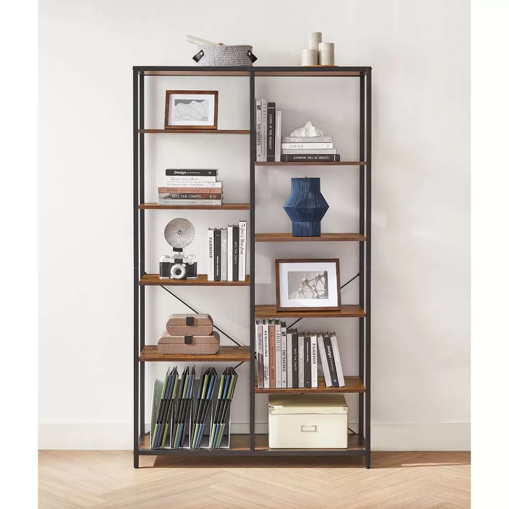 bcherregal_mit_offenen_fchern_4.webp Online SONGMICS Bücherregal mit offenen Fächern