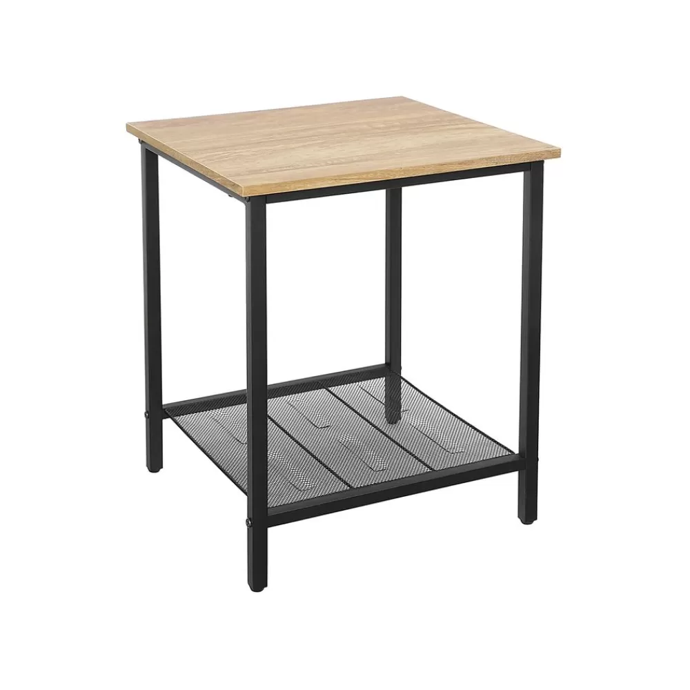 Store SONGMICS Beistelltisch honigbraun-schwarz