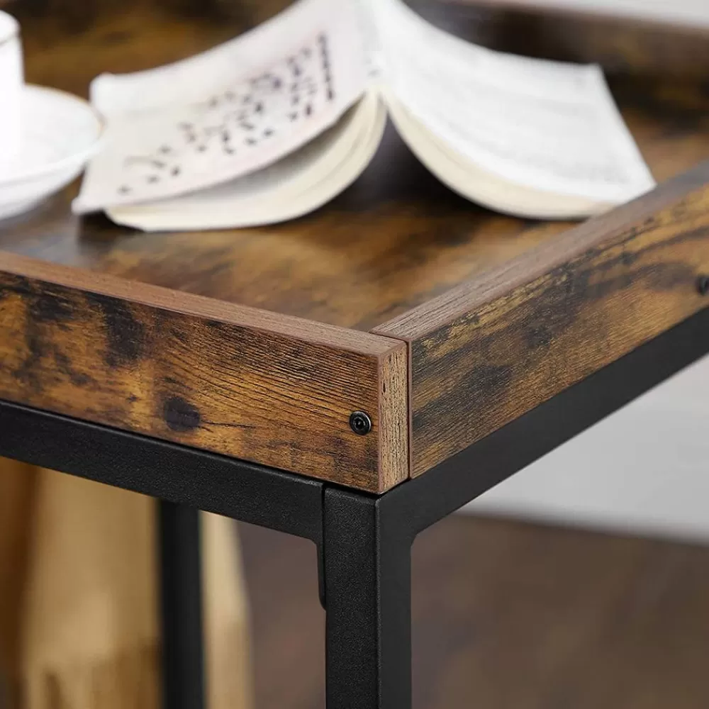 beistelltisch_mit_gitterablage_3.webp Clearance SONGMICS Beistelltisch mit Gitterablage