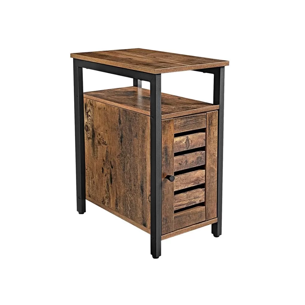 Sale SONGMICS Beistelltisch mit Schrank Industrielook